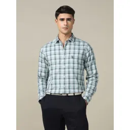 U.S. Polo Assn. Green Cotton Regular Fit Checks Shirt-picture-10