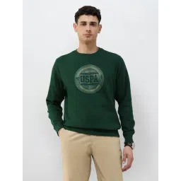 U.S. Polo Assn. Green Cotton Regular Fit Embroidered Sweatshirt-picture-27