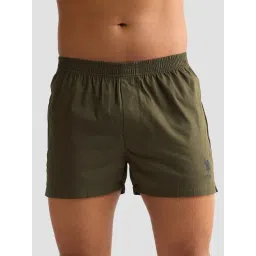 U.S. Polo Assn. Green Cotton Regular Fit Logo Boxers-picture-40