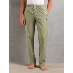 U.S. Polo Assn. Green Cotton Regular Fit Lounge Pants-picture-10