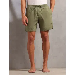 U.S. Polo Assn. Green Cotton Regular Fit Lounge Shorts-picture-27