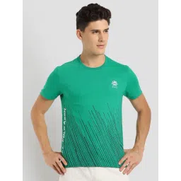 U.S. Polo Assn. Green Cotton Slim Fit Printed Sports T-Shirt-picture-32