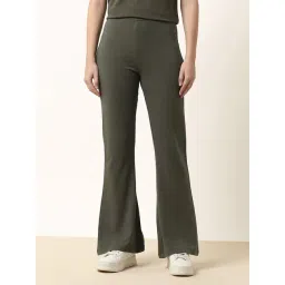 U.S. Polo Assn. Green Cotton Solid Trousers-picture-43