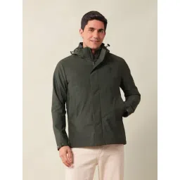 U.S. Polo Assn. Green Regular Fit Hooded Jacket-picture-10