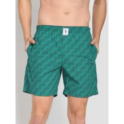U.S. Polo Assn. Green Regular Fit Printed Cotton Boxers-picture-39