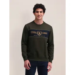 U.S. Polo Assn. Green Regular Fit Printed Sweatshirt-picture-30