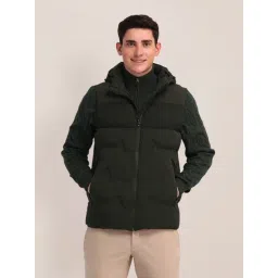 U.S. Polo Assn. Green Regular Fit Quilted Hooded Jacket-picture-23