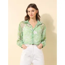 U.S. Polo Assn. Green Relaxed Fit Printed Shirt-picture-22