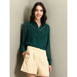 U.S. Polo Assn. Green Self Design Shirt-picture-44