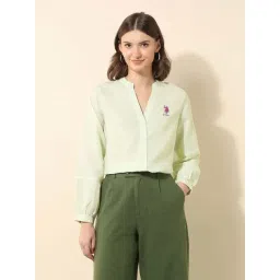 U.S. Polo Assn. Green Striped Casual Shirt-picture-46