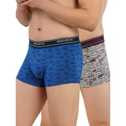 U.S. Polo Assn. Grey & Blue Printed Trunks - Pack of 2-picture-44