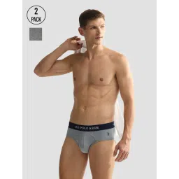 U.S. Polo Assn. Grey Briefs - Pack of 2-picture-19