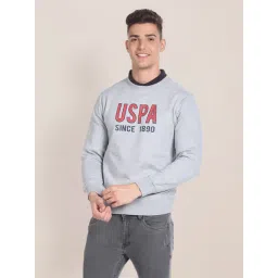 U.S. Polo Assn. Grey Cotton Regular Fit Printed Sweatshirt-picture-30