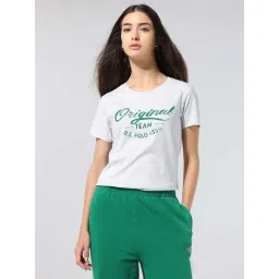 U.S. Polo Assn. Grey Cotton Regular Fit Printed T-Shirt-picture-36