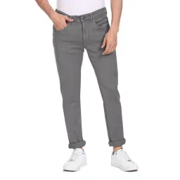 U.S. Polo Assn. Grey Cotton Slim Fit Jeans-picture-36