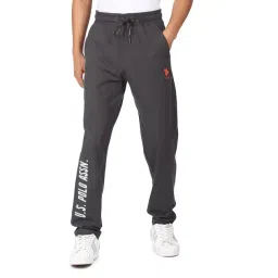 U.S. Polo Assn. Grey Regular Fit Printed Trackpants-picture-35