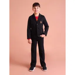 U.S. Polo Assn. Kids Black Solid Full Sleeves Blazer-picture-17