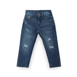 U.S. Polo Assn. Kids Blue Distressed Jeans-picture-10