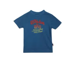 U.S. Polo Assn. Kids Blue Logo Print T-Shirt-picture-47