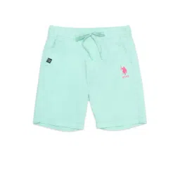U.S. Polo Assn. Kids Blue Logo Shorts-picture-24