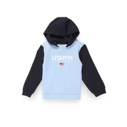 U.S. Polo Assn. Kids Blue Printed Full Sleeves Sweatshirt-picture-26