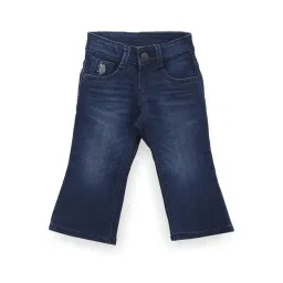 U.S. Polo Assn. Kids Blue Solid Bootcut Jeans-picture-11