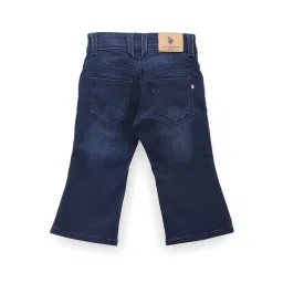 U.S. Polo Assn. Kids Blue Solid Bootcut Jeans image 2
