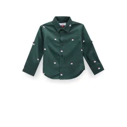 U.S. Polo Assn. Kids Green Printed Full Sleeves Shirt-picture-43