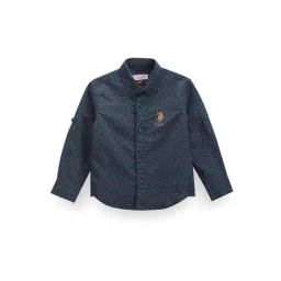 U.S. Polo Assn. Kids Green Printed Full Sleeves Shirt-picture-41