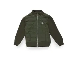 U.S. Polo Assn. Kids Green Solid Full Sleeves Jacket-picture-39