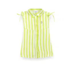 U.S. Polo Assn. Kids Green Striped Dress-picture-28