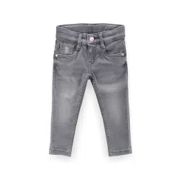 U.S. Polo Assn. Kids Grey Solid Jeans-picture-17