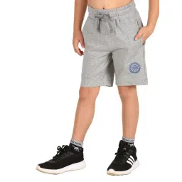 U.S. Polo Assn. Kids Grey Textured Shorts-picture-48