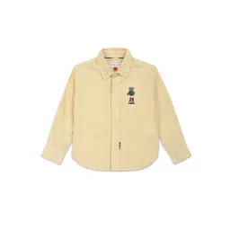 U.S. Polo Assn. Kids Light Yellow Solid Full Sleeves Shirt-picture-45