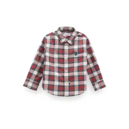 U.S. Polo Assn. Kids Multicolor Checks Full Sleeves Shirt-picture-43