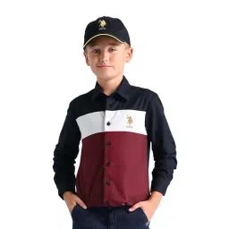 U.S. Polo Assn. Kids Multicolor Color Block Full Sleeves Shirt-picture-11