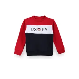 U.S. Polo Assn. Kids Multicolor Color Block Full Sleeves Sweatshirt-picture-32