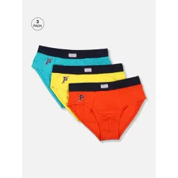U.S. Polo Assn. Kids Multicolor Solid Briefs (Pack Of 3)-picture-29