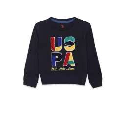 U.S. Polo Assn. Kids Navy Embroidered Full Sleeves Sweatshirt-picture-27