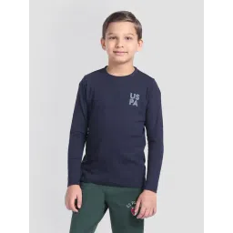 U.S. Polo Assn. Kids Navy Solid Full Sleeves T-Shirt-picture-21