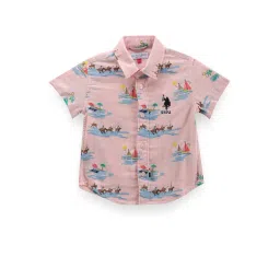 U.S. Polo Assn. Kids Pink Printed Shirt-picture-44