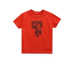 U.S. Polo Assn. Kids Red Cotton Printed T-Shirt-picture-34