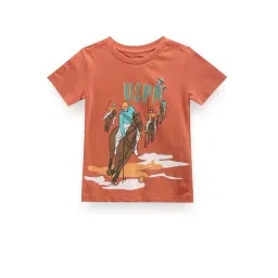 U.S. Polo Assn. Kids Rust Printed T-Shirt-picture-19