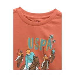 U.S. Polo Assn. Kids Rust Printed T-Shirt image 3