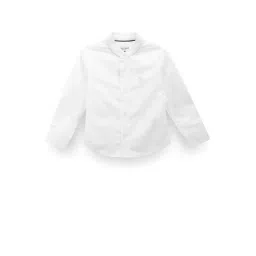 U.S. Polo Assn. Kids White Solid Full Sleeves Shirt-picture-26
