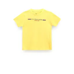 U.S. Polo Assn. Kids Yellow Printed T-Shirt-picture-15