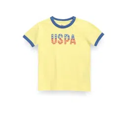 U.S. Polo Assn. Kids Yellow Printed T-Shirt-picture-40