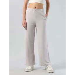 U.S. Polo Assn. Light Pink Straight Fit Textured Trousers-picture-49