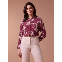 U.S. Polo Assn. Maroon Printed Shirt-picture-42