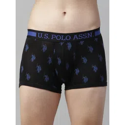 U.S. Polo Assn. Men Black & Blue Printed Trunks I112-002-PR-S-picture-37